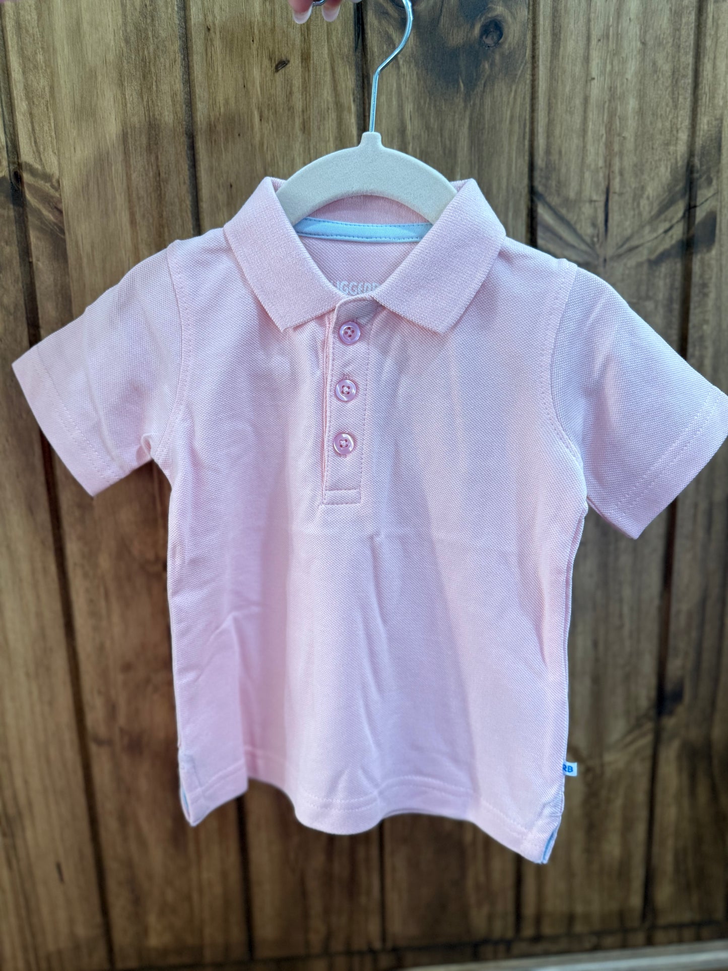 Pink Short Sleeve Polo-LE