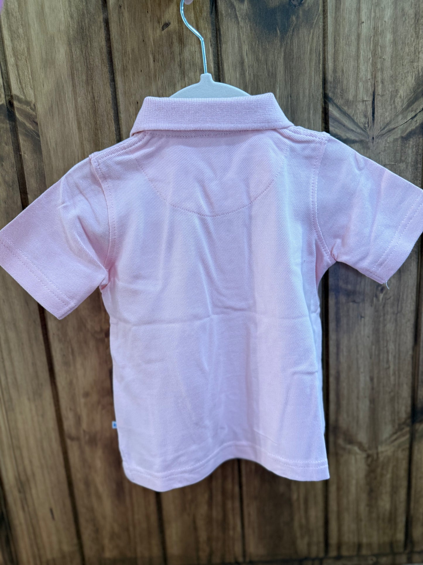 Pink Short Sleeve Polo-LE
