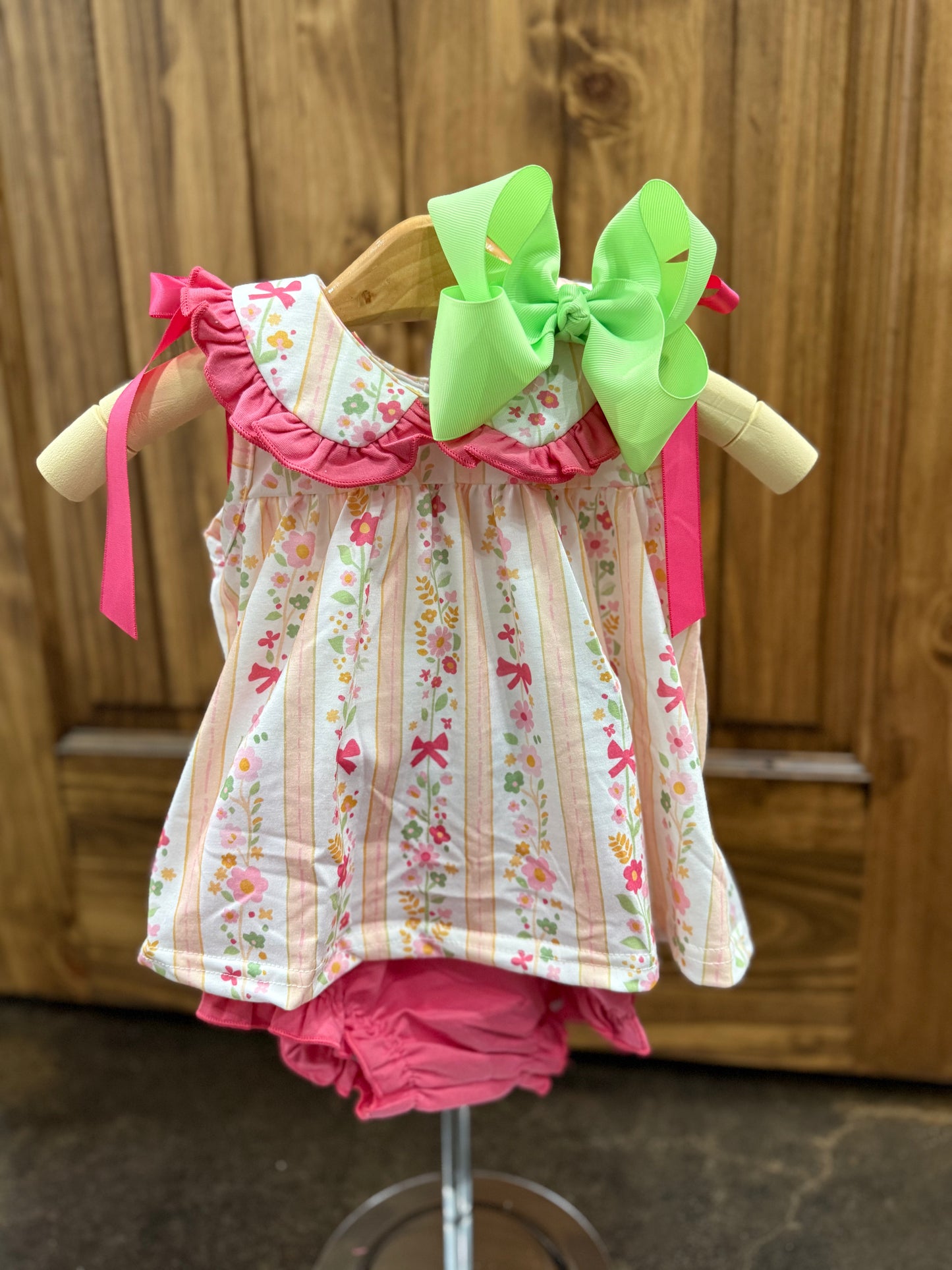 Spring Floral Diaper Set