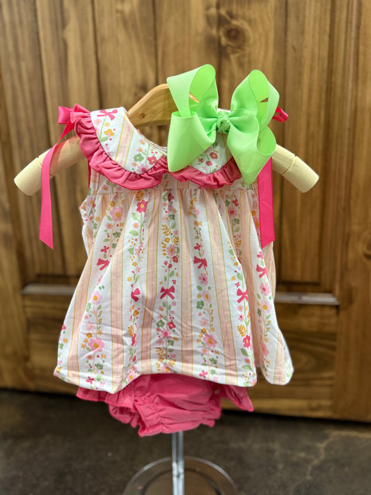Spring Floral Diaper Set