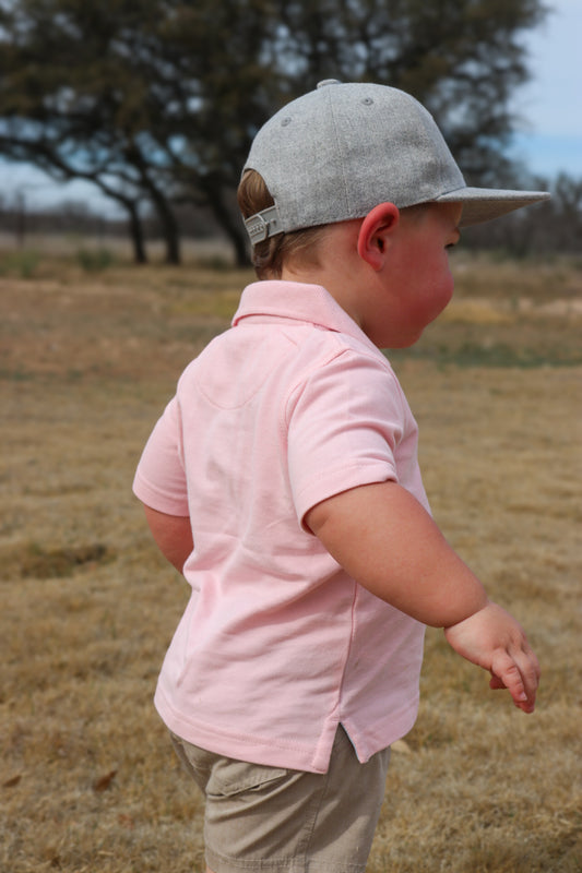 Pink Short Sleeve Polo-LE